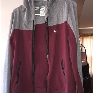 Pink Victoria Secret zip up jacket